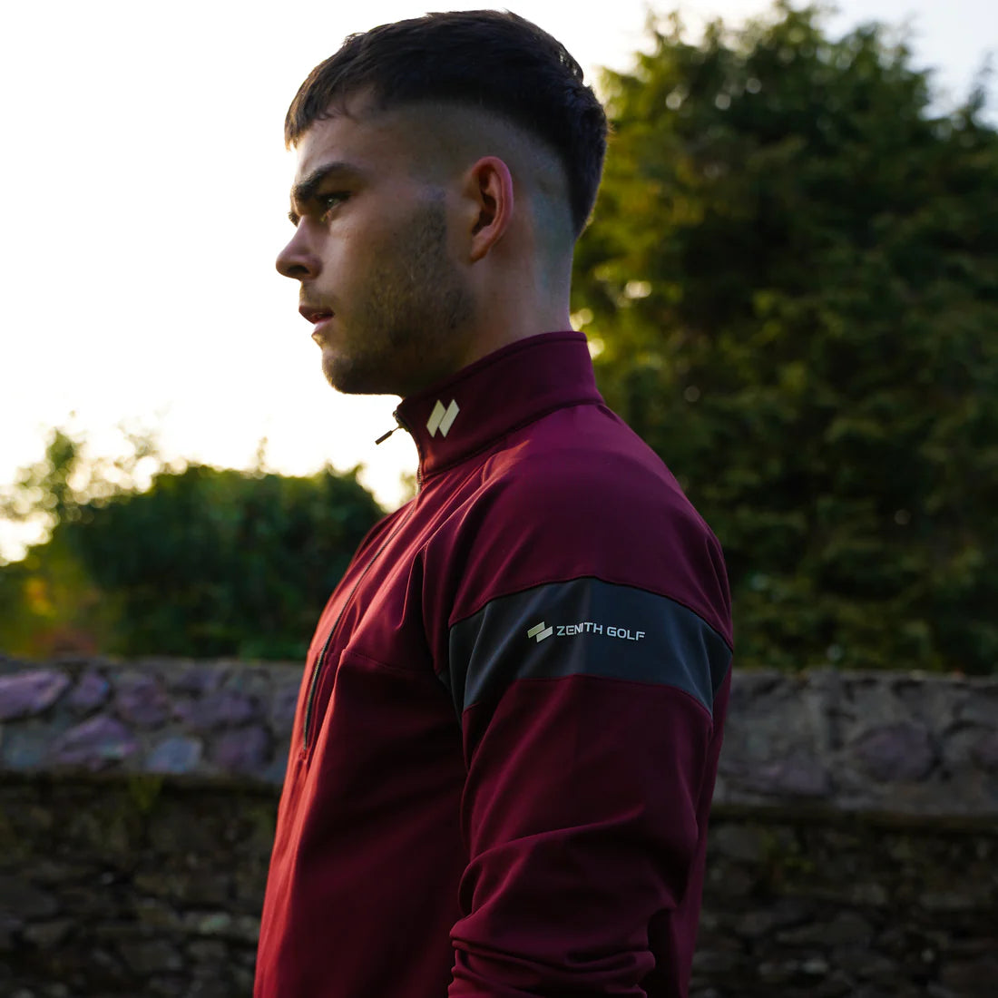 Classic Zenith 1/4 Zip - Burgundy