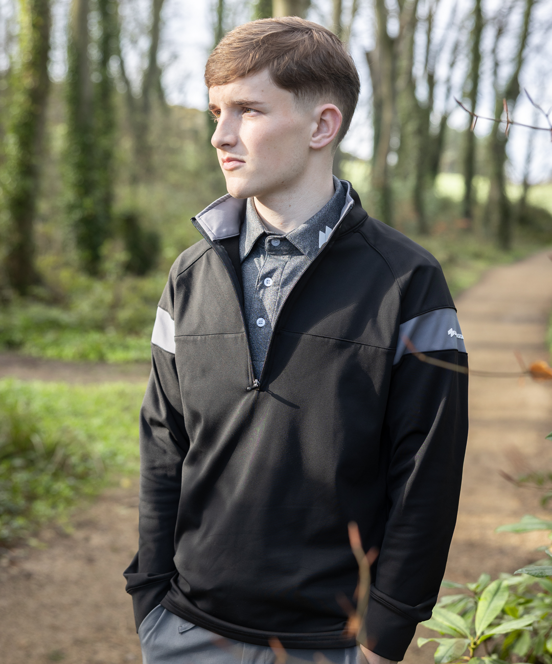 Zenith 1/4 Zip - Jet Black