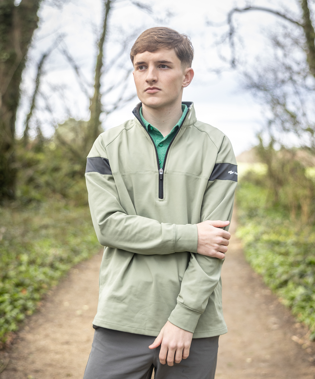 Zenith 1/4 Zip - Pine Green