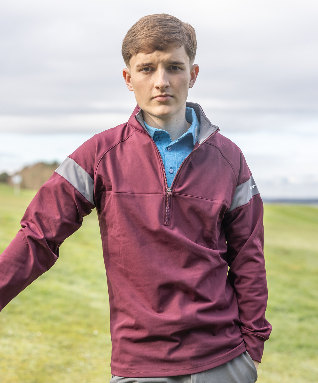 Classic Zenith 1/4 Zip - Burgundy
