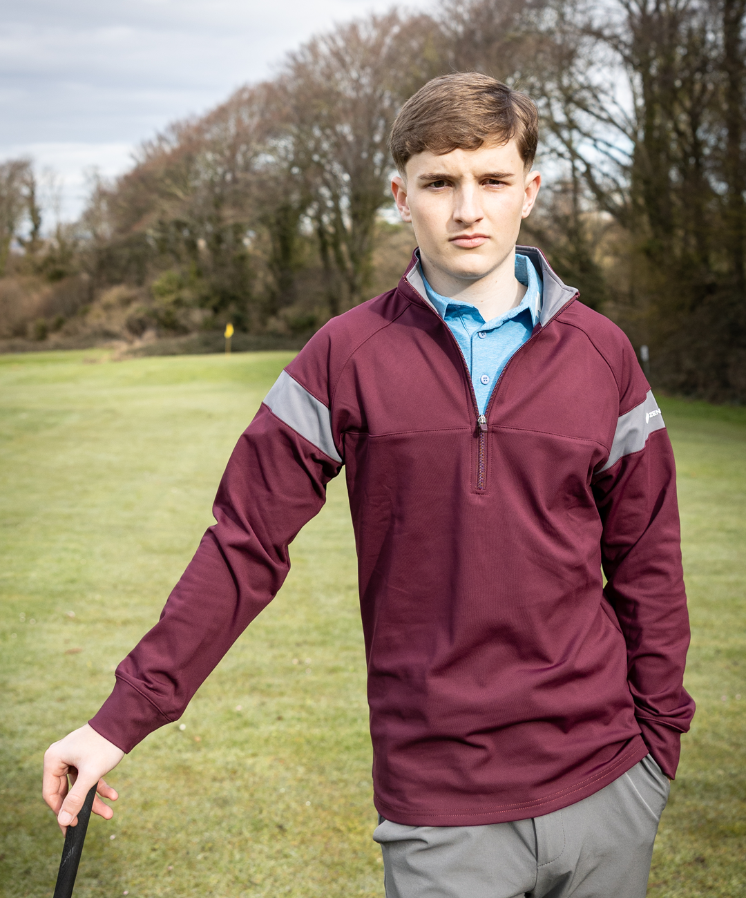 Classic Zenith 1/4 Zip - Burgundy